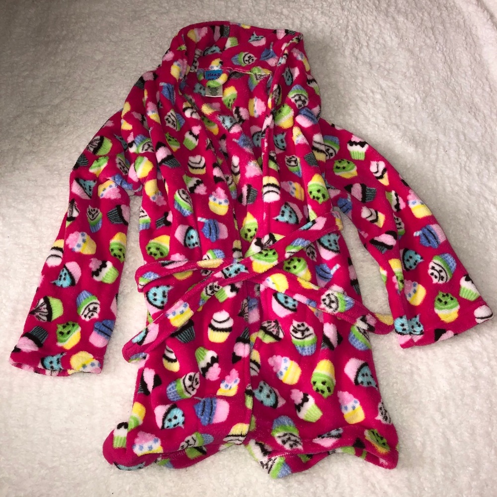 Pink Cupcake Kids Robe
